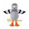 Gray Pigeon Mascot Costume with Orange Feet Gray Pigeon Mascot Costume with Orange Feet