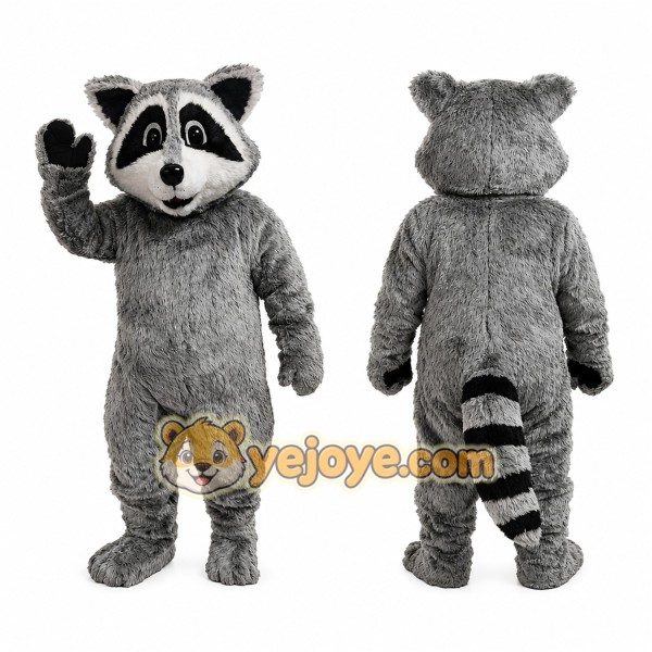 Gray Raccoon Mascot Costume