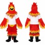 Red and Yellow Bird Mascot Costume with White Shirt