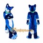 Blue and White Fox Mascot Costume