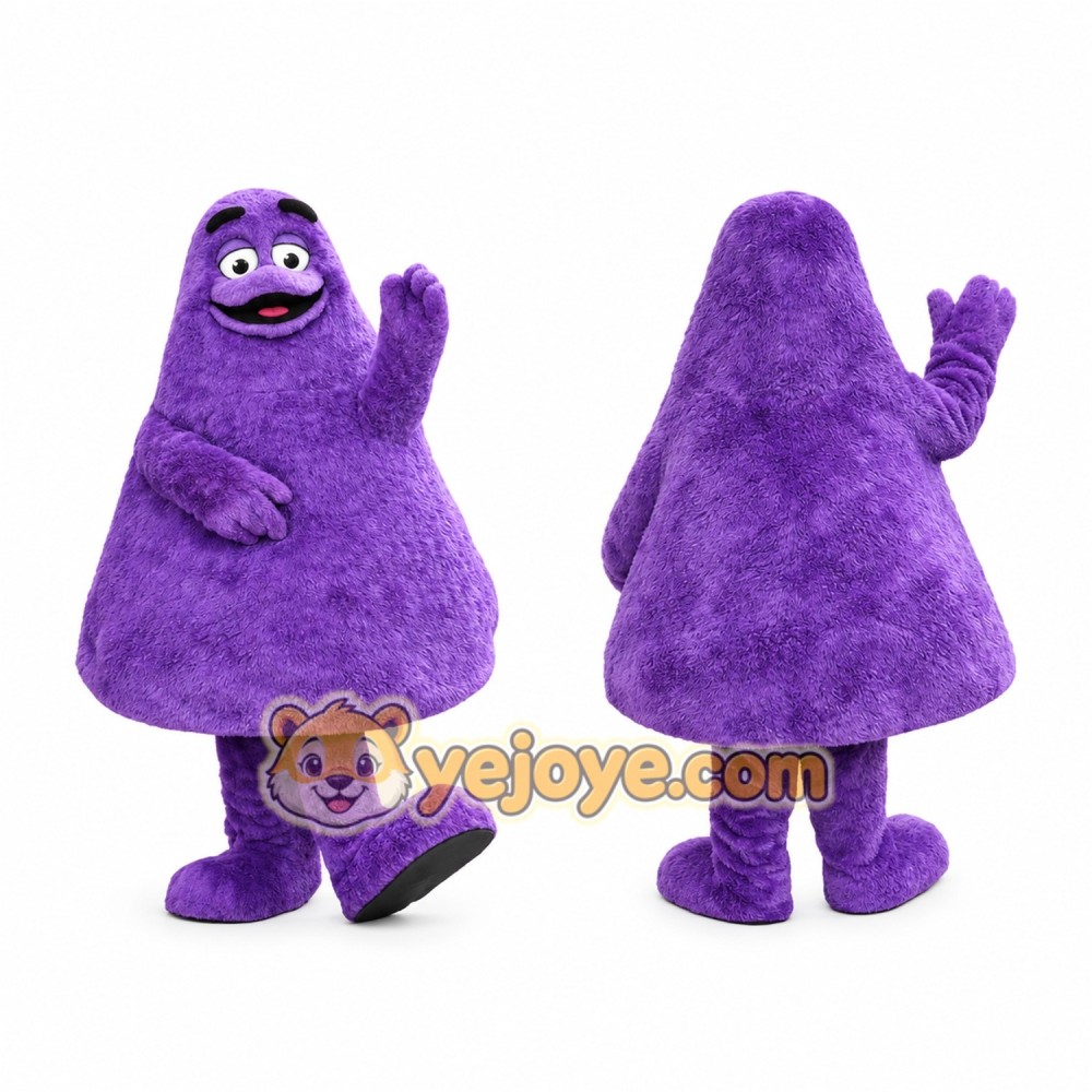 Purple Monster Mascot Costume Purple Monster Mascot Costume