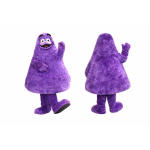Purple Monster Mascot Costume