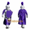 Purple Knight Mascot Costume with Silver Helmet Purple Knight Mascot Costume with Silver Helmet