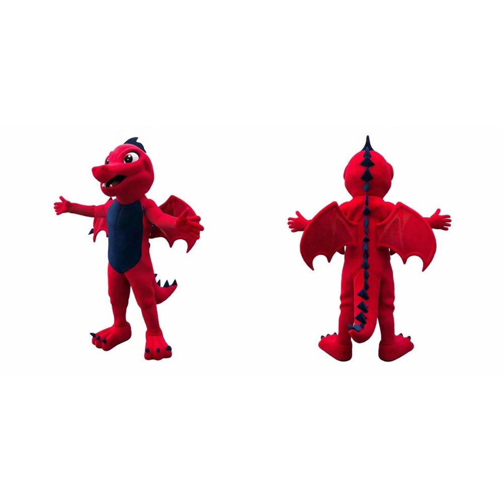 Red Dragon Mascot Costume