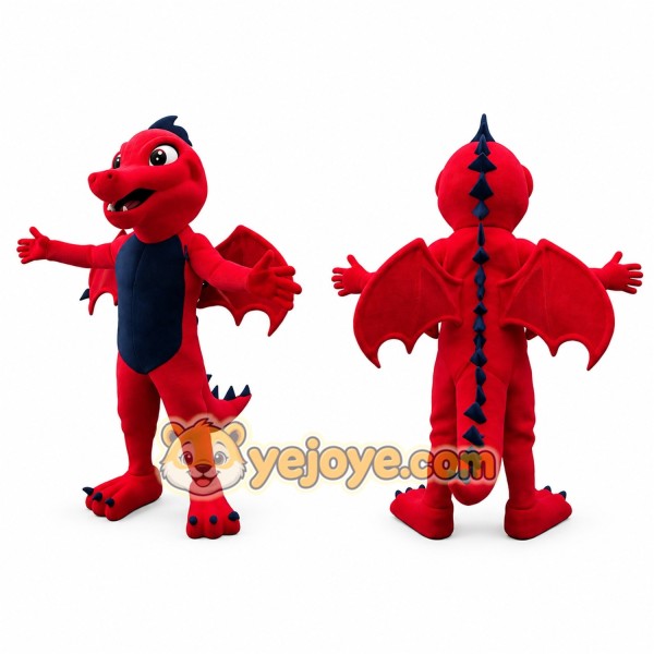 Red Dragon Mascot Costume