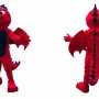 Red Dragon Mascot Costume