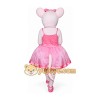 White Mouse Mascot Costume with Pink Dress