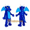 Blue Dragon Mascot Costume Blue Dragon Mascot Costume