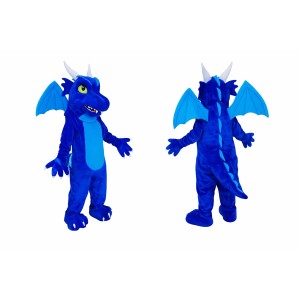 Blue Dragon Mascot Costume