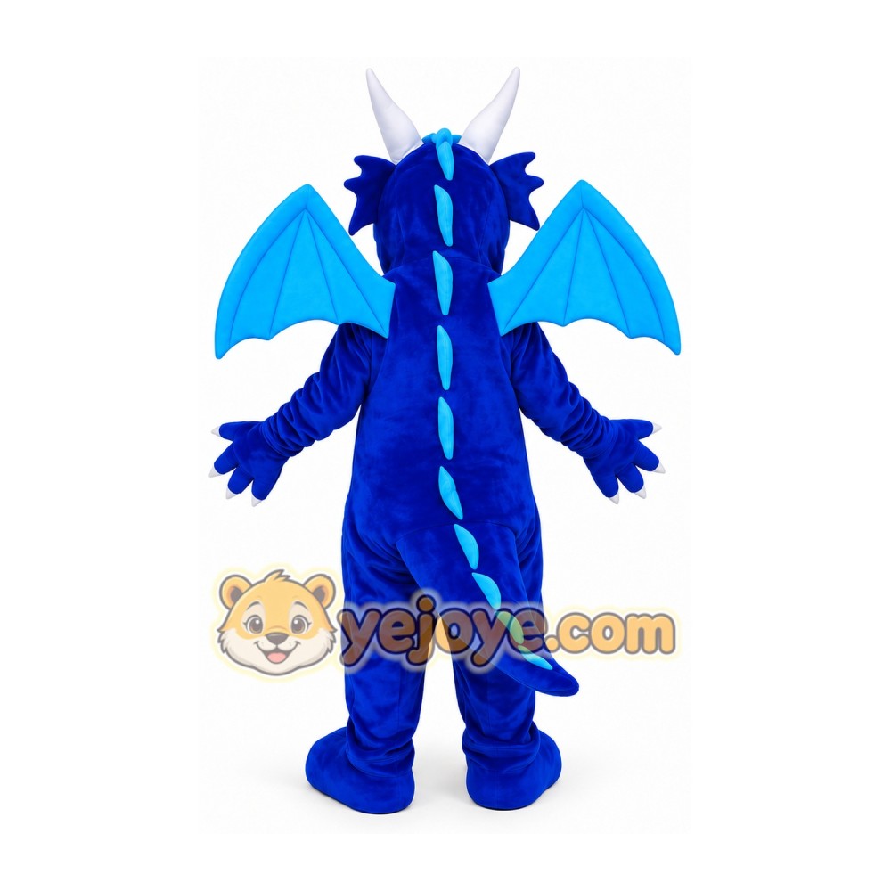 Blue Dragon Mascot Costume Blue Dragon Mascot Costume