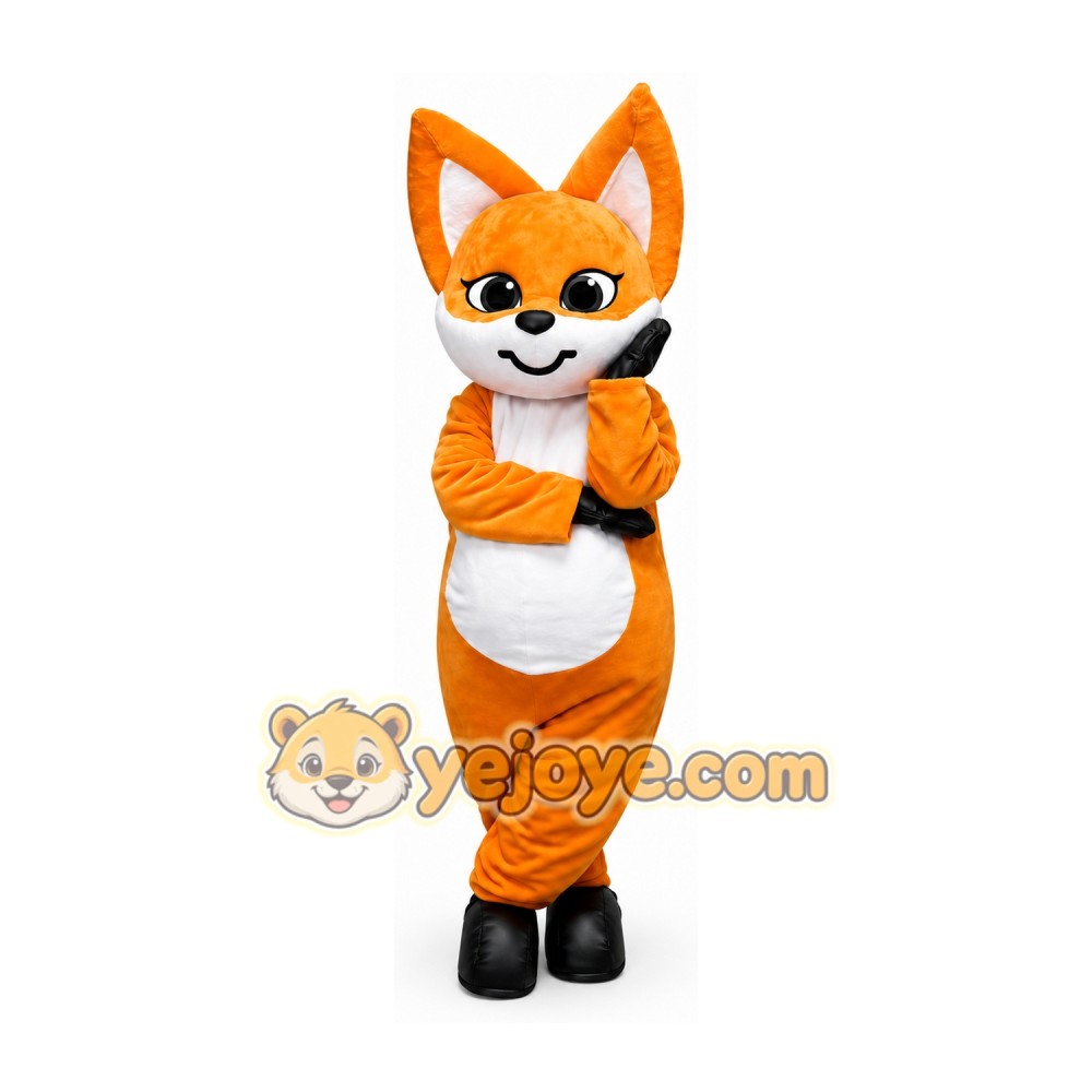 Orange Fox Mascot Costume Orange Fox Mascot Costume