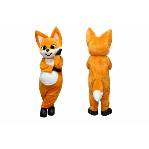 Orange Fox Mascot Costume
