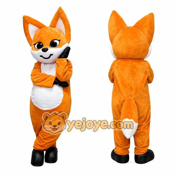 Orange Fox Mascot Costume