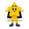 Yellow Star Mascot Costume with Blue Cape