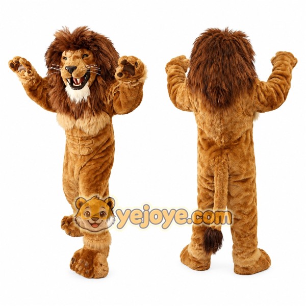 Brown Lion Mascot Costume