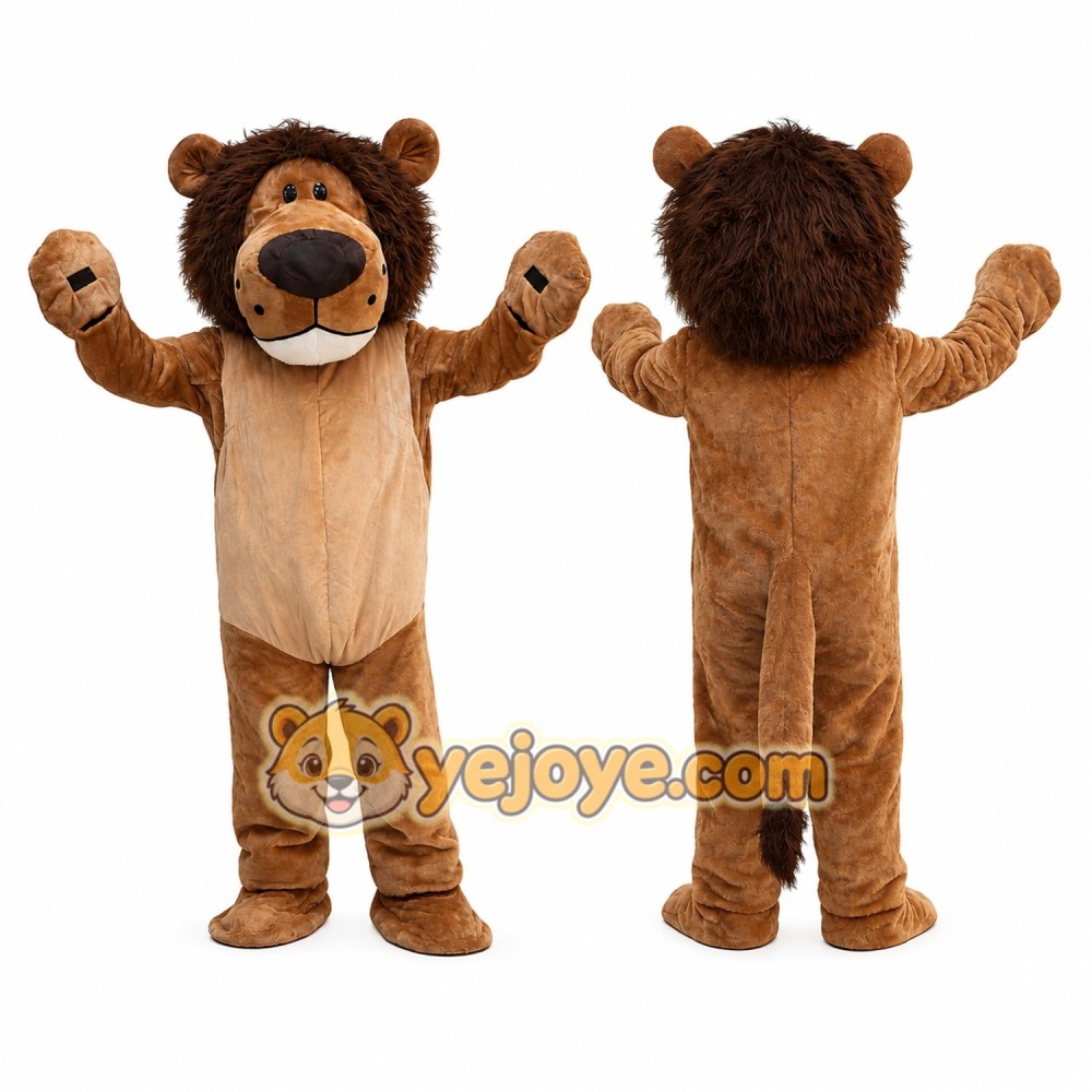 Light Brown Lion Mascot Costume Light Brown Lion Mascot Costume