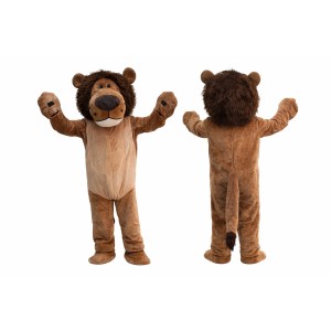 Light Brown Lion Mascot Costume
