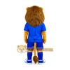 Blue Lion Mascot Soccer Costume Blue Lion Mascot Soccer Costume