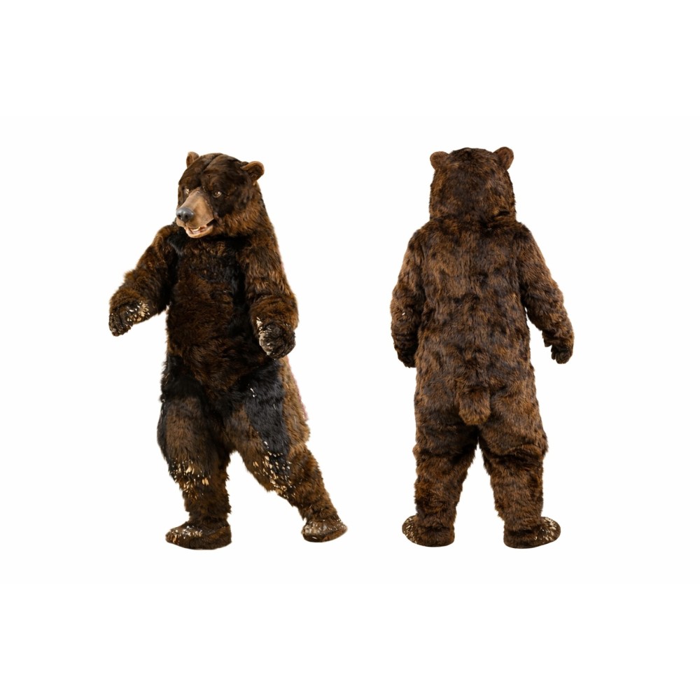 Dark Brown Bear Mascot Costume