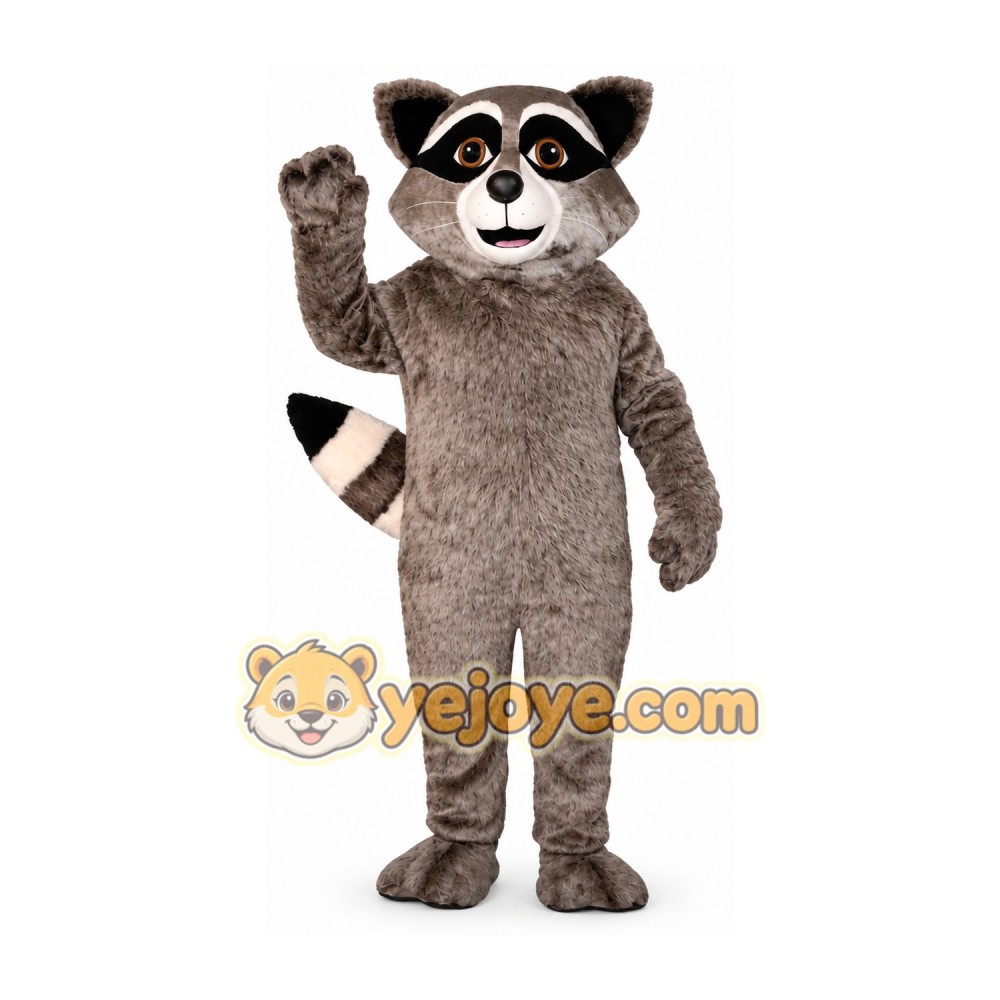 Gray Raccoon Mascot Costume Gray Raccoon Mascot Costume