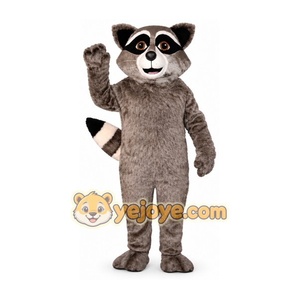 Gray Raccoon Mascot Costume Gray Raccoon Mascot Costume