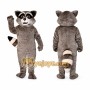Gray Raccoon Mascot Costume