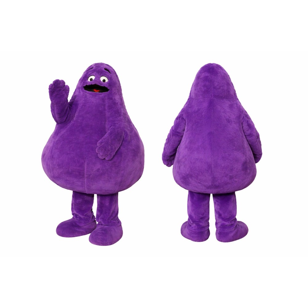 Purple Blob Mascot Costume