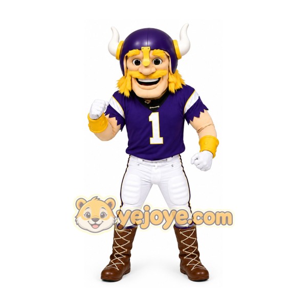 Purple Viking Mascot Costume