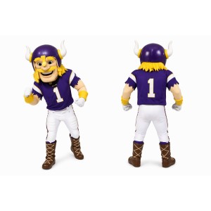 Purple Viking Mascot Costume