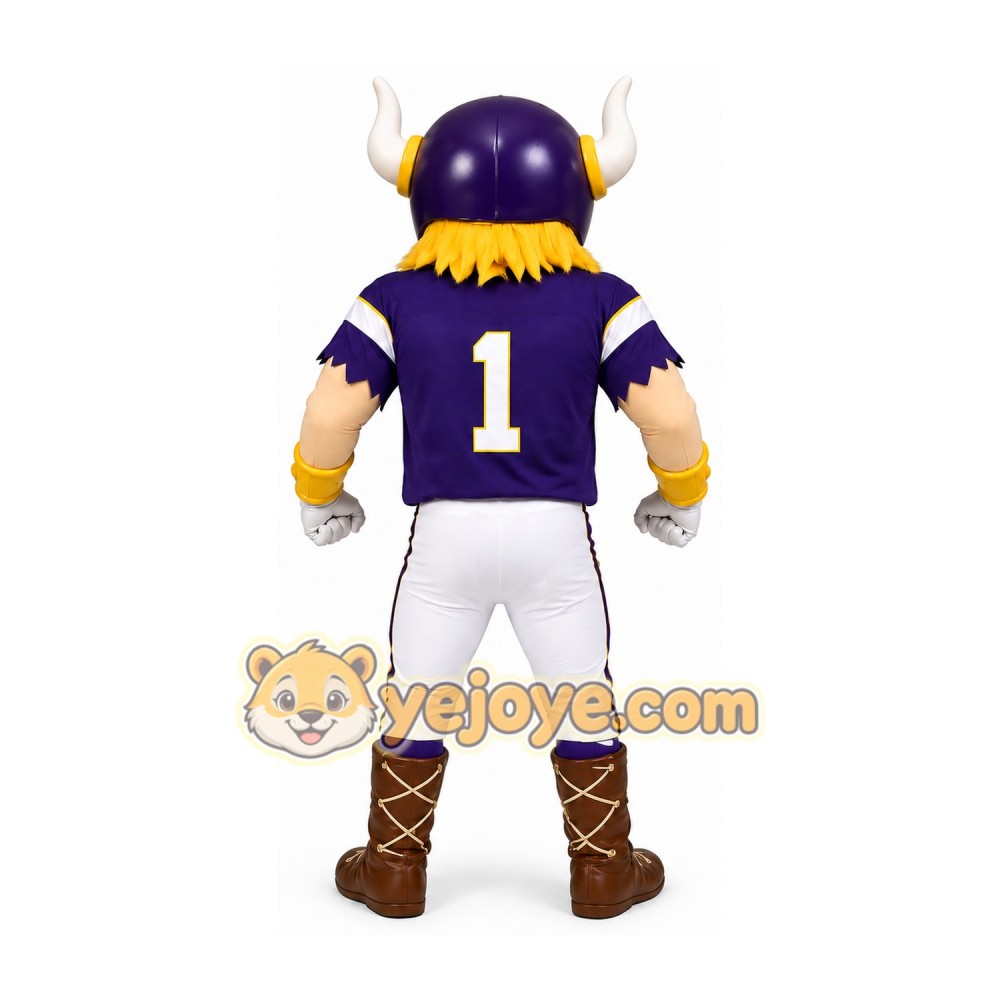Purple Viking Mascot Costume Purple Viking Mascot Costume
