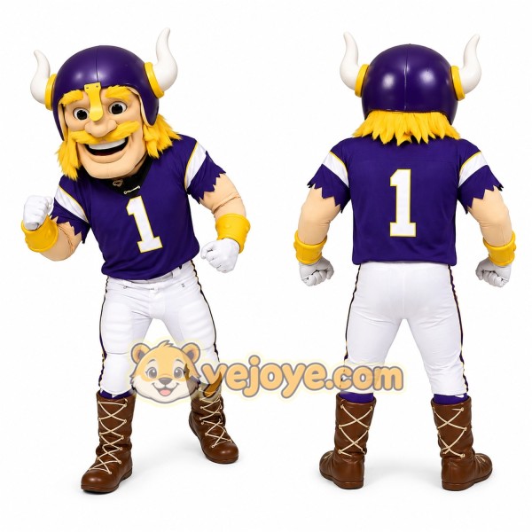Purple Viking Mascot Costume