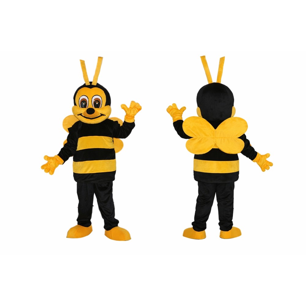 Yellow and Black Bee Mascot Costume
