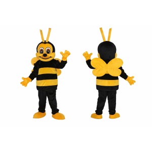 Yellow and Black Bee Mascot Costume