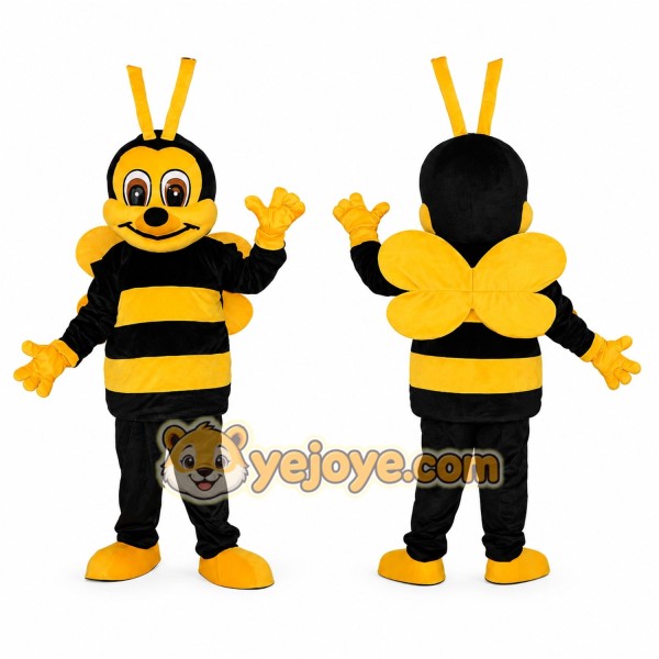 Yellow and Black Bee Mascot Costume