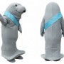 Light Gray Manatee Mascot Costume