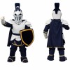 Navy Blue Knight Mascot Costume