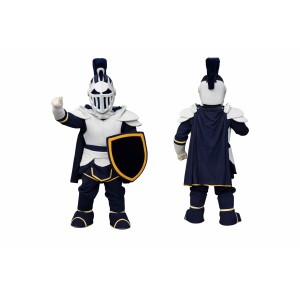 Navy Blue Knight Mascot Costume