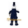 Navy Blue Knight Mascot Costume Navy Blue Knight Mascot Costume