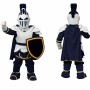 Navy Blue Knight Mascot Costume