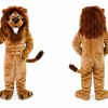 Golden Brown Lion Mascot Costume