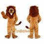 Golden Brown Lion Mascot Costume