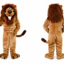Golden Brown Lion Mascot Costume