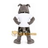 Gray Bulldog Mascot Costume Gray Bulldog Mascot Costume