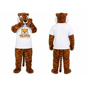 Orange Tiger Mascot Costume