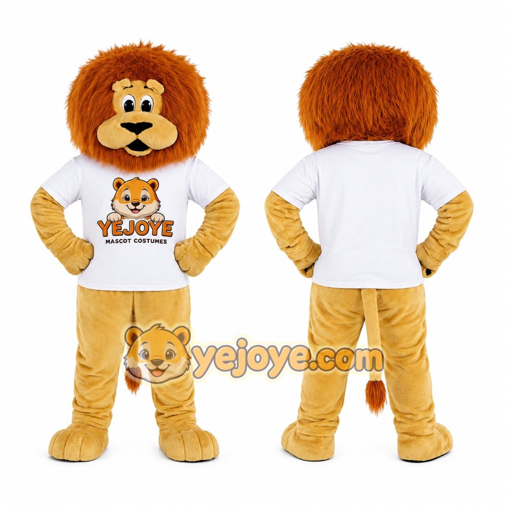 Golden Lion Mascot Costume