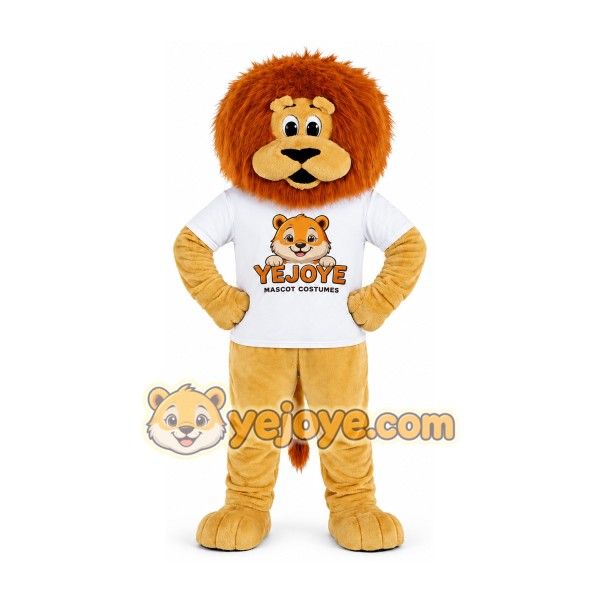 Golden Lion Mascot Costume