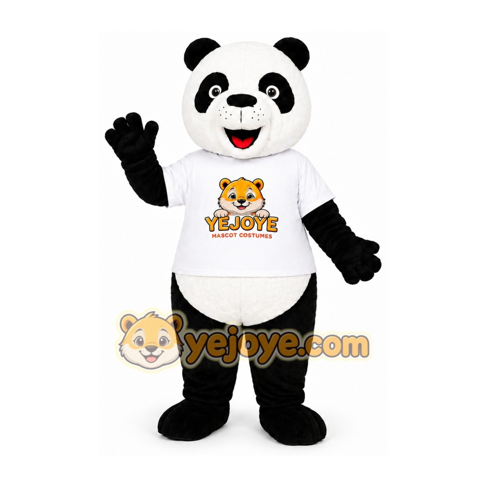 Black and White Panda Mascot Costume Black and White Panda Mascot Costume