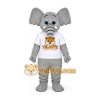 Light Gray Elephant Mascot Costume Light Gray Elephant Mascot Costume