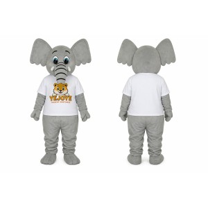 Light Gray Elephant Mascot Costume