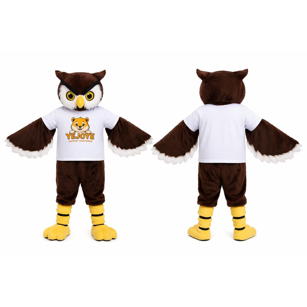 Brown Owl Mascot Costume